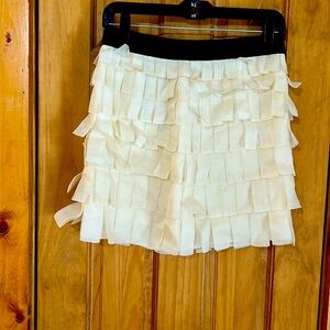 Shirt, cream bc and black. Size 0. Absolutely darling on. Mini in length.